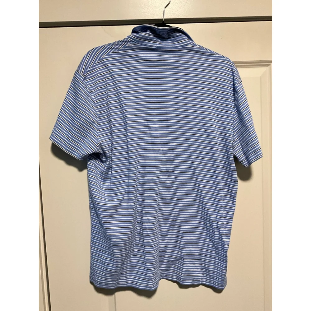 Blue striped Polo Ralph Lauren Classic Fit Polo Shirt Large